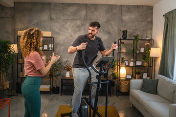 Mini Stepper Cardio da Casa con Corde Elastiche
