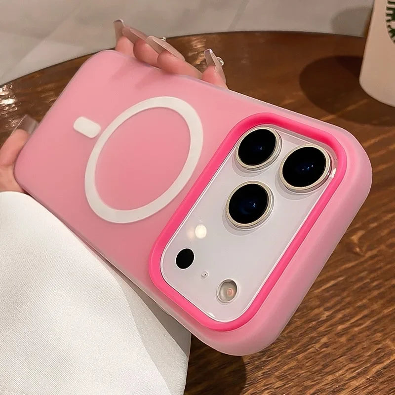 Cover Silicone MagSafe Colorata per iPhone — Antiurto 2 in 1 (11–17)