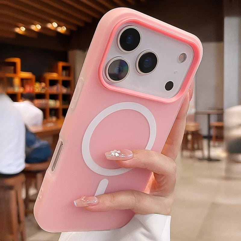 Cover Silicone MagSafe Colorata per iPhone — Antiurto 2 in 1 (11–17)