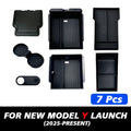Organizer Console e Bracciolo per Tesla Model Y — Portaoggetti ABS con Tappetino Antiscivolo (Juniper 2025/2026)
