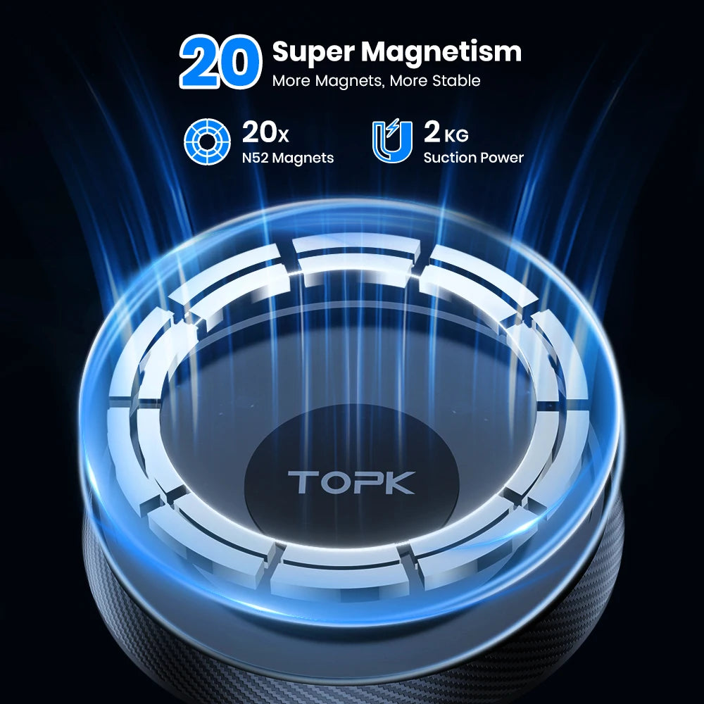 Supporto Auto Magnetico MagSafe — Aggancio Bocchetta, Magnete Potente