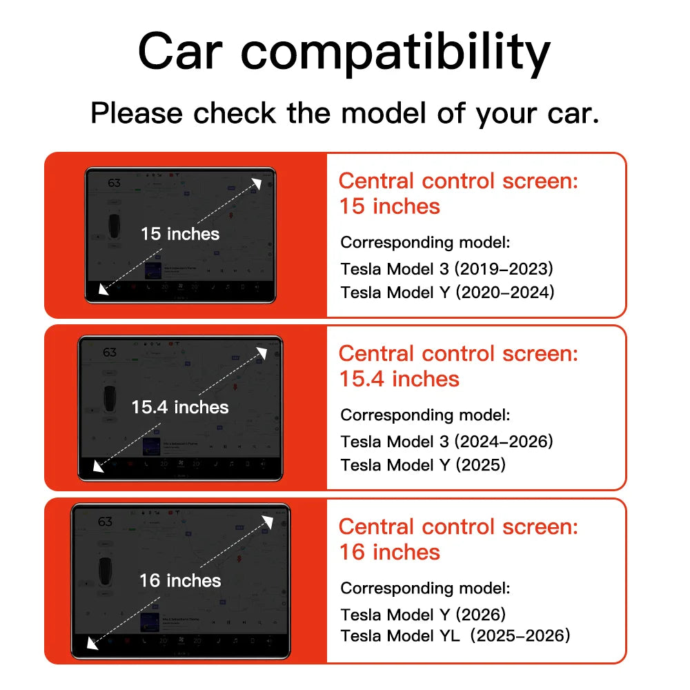 Protezione Schermo Centrale TPU per Tesla Model 3/Y — Pellicola Antiriflesso (Highland/Juniper 2021-2026)