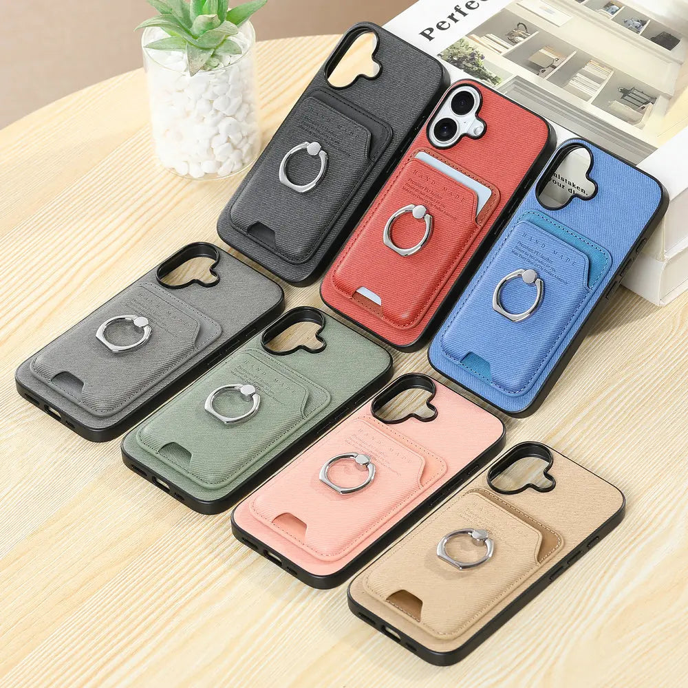 Cover Magnetica MagSafe Samsung Galaxy S24/S25 — Pelle 2 in 1 con Porta Carte
