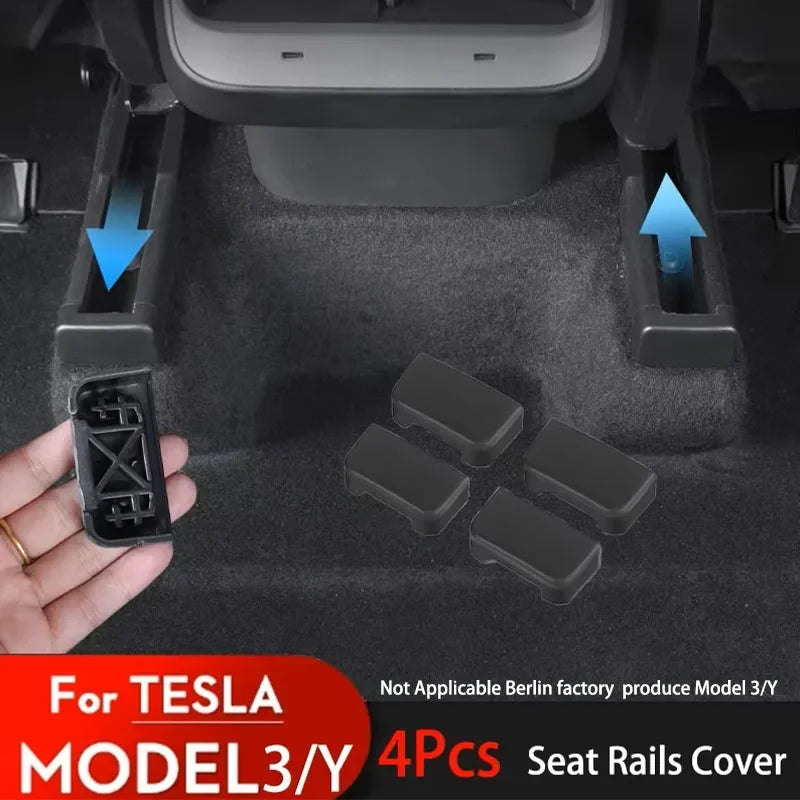 Protezioni Binari Sedili per Tesla Model 3/Y — Set 4 Pezzi Anti-urto (Juniper 2025/2026)