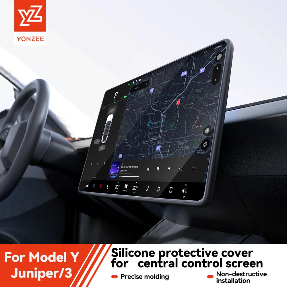 Protezione Schermo Centrale TPU per Tesla Model 3/Y — Pellicola Antiriflesso (Highland/Juniper 2021-2026)
