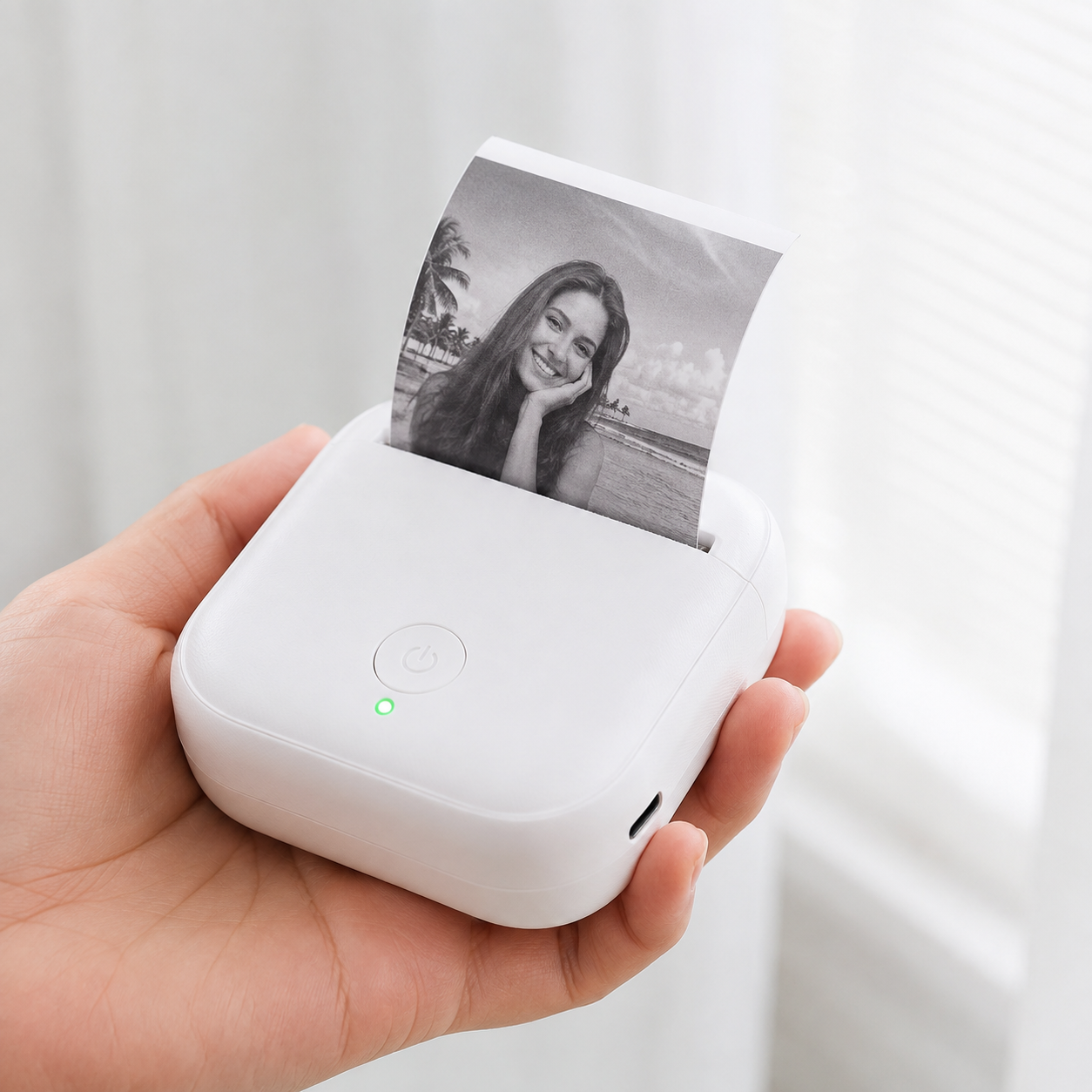 Mini Stampante Termica Portatile Bluetooth con 3 Rotoli